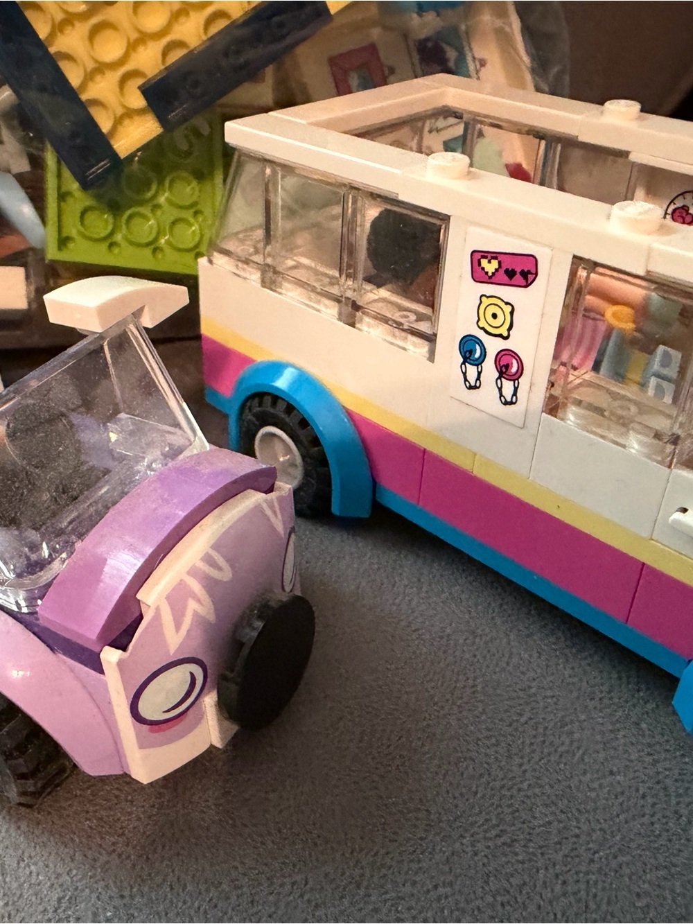 LEGO Friends Ice Cream Van Car Minidolls & Pieces Lot